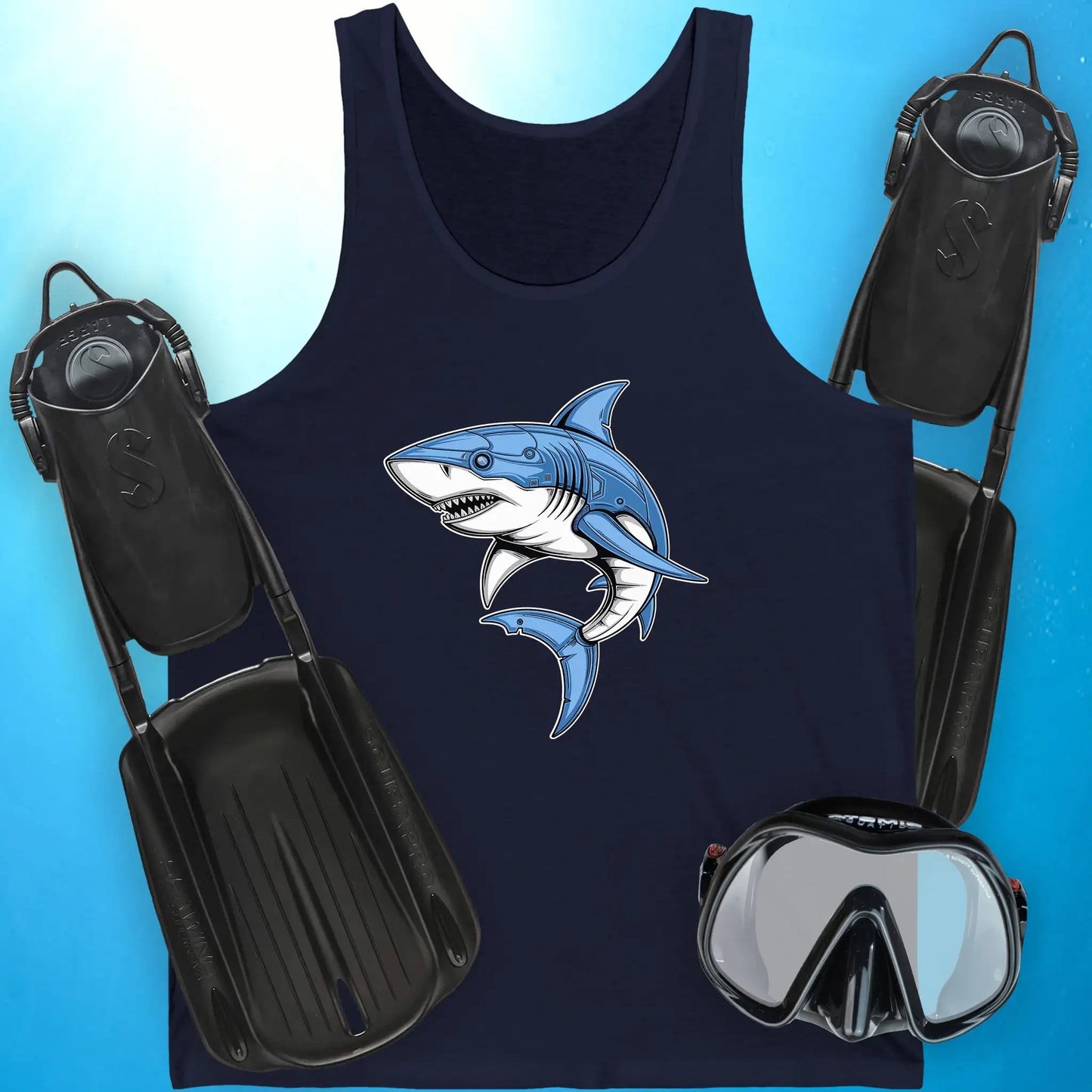 Cyber Shark Tank Top