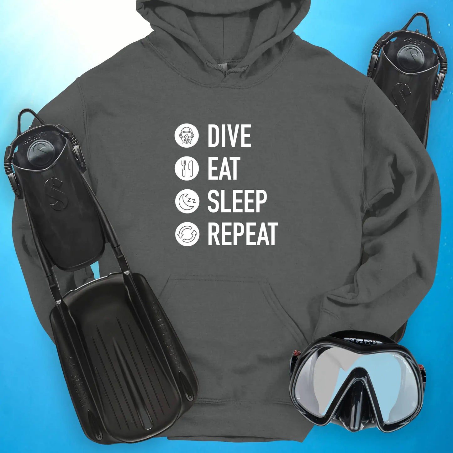 Dive. Eat. Sleep. Repeat Hoodie