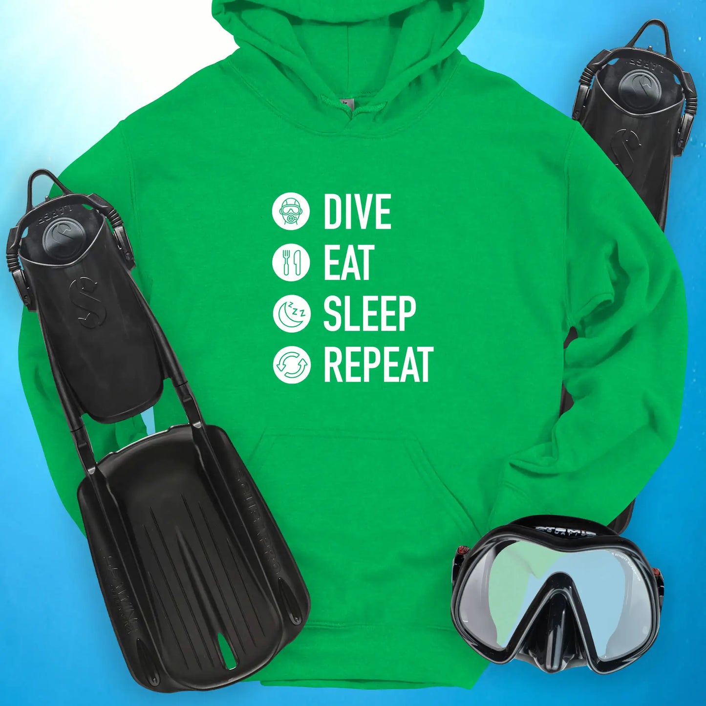 Dive. Eat. Sleep. Repeat Hoodie