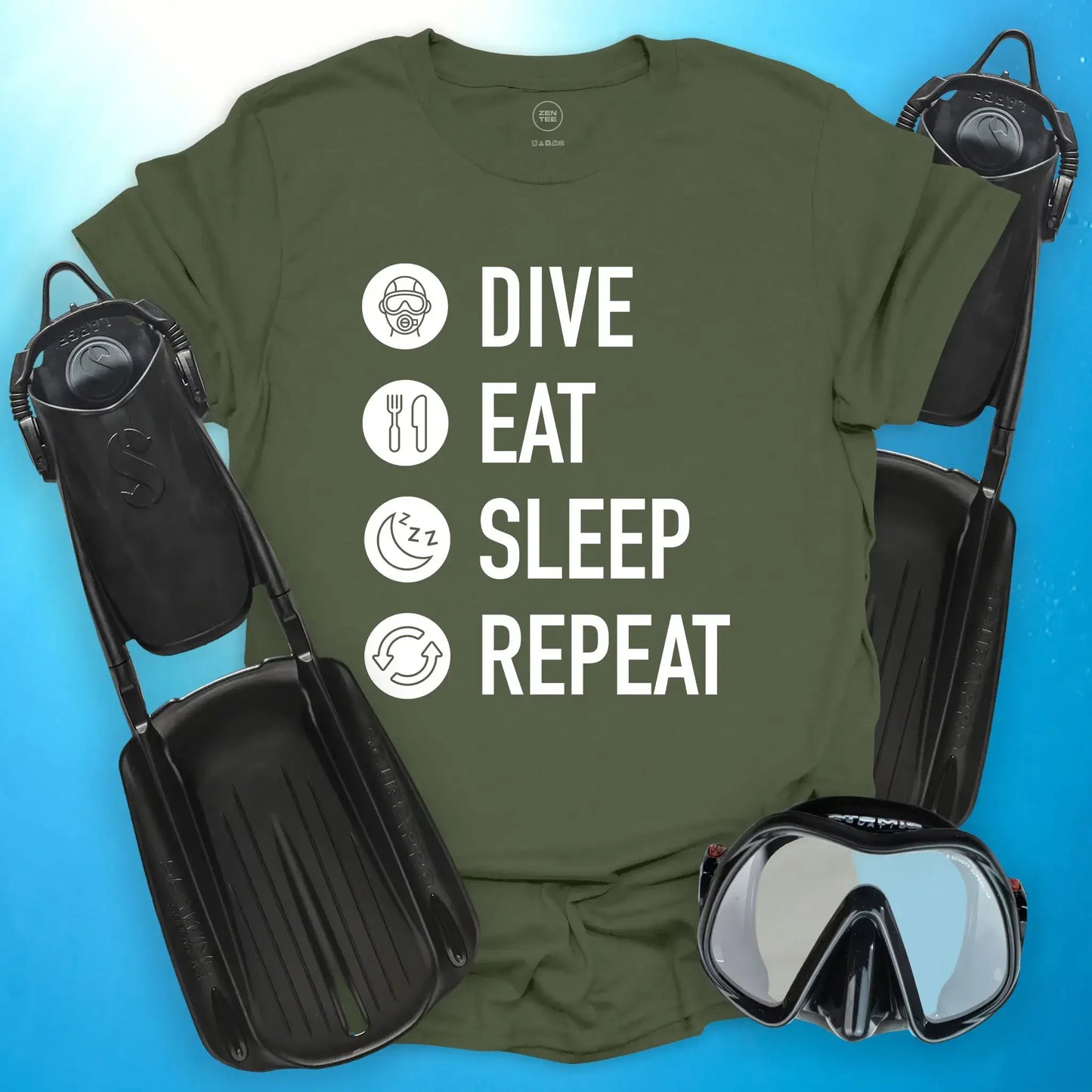Dive. Eat. Sleep. Repeat T-Shirt