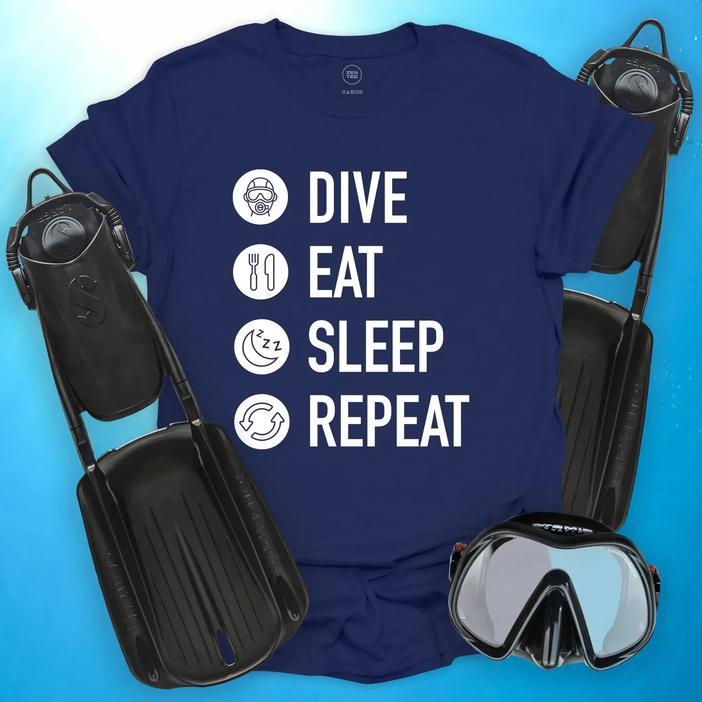 Dive. Eat. Sleep. Repeat T-Shirt