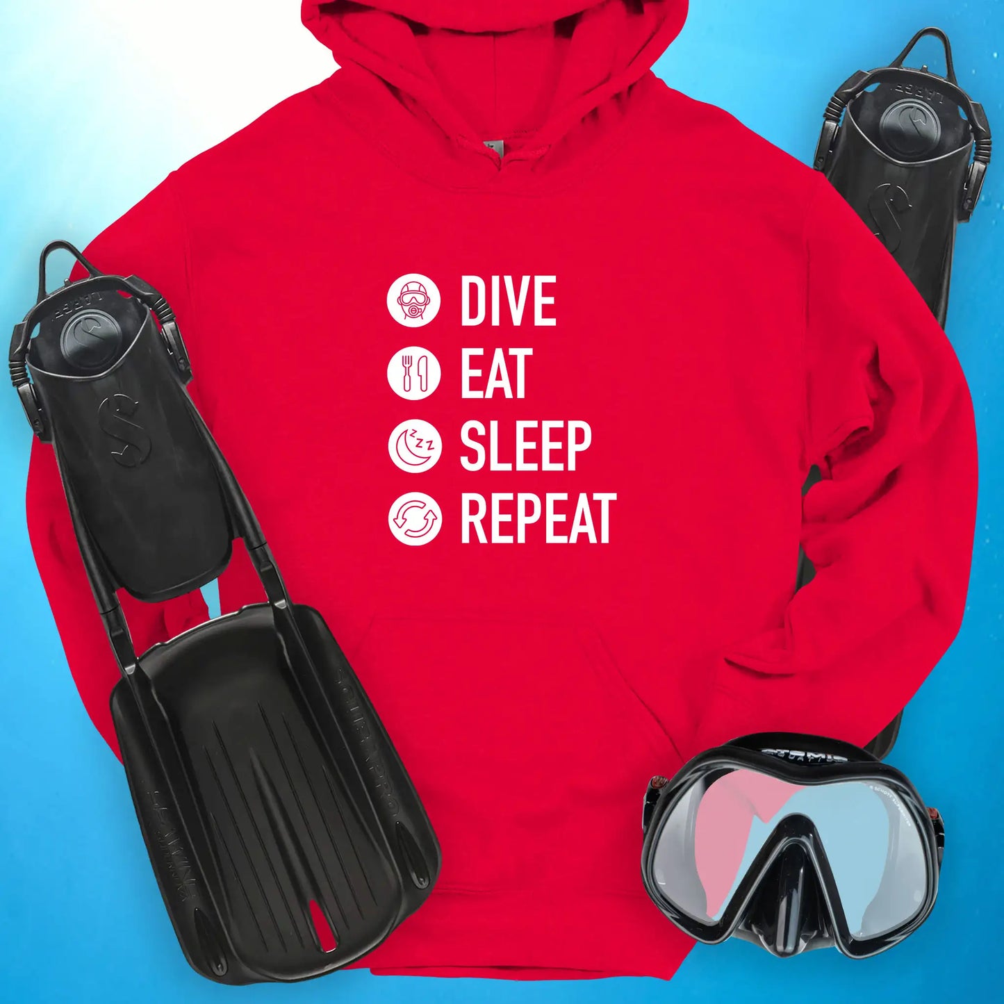 Dive. Eat. Sleep. Repeat Hoodie