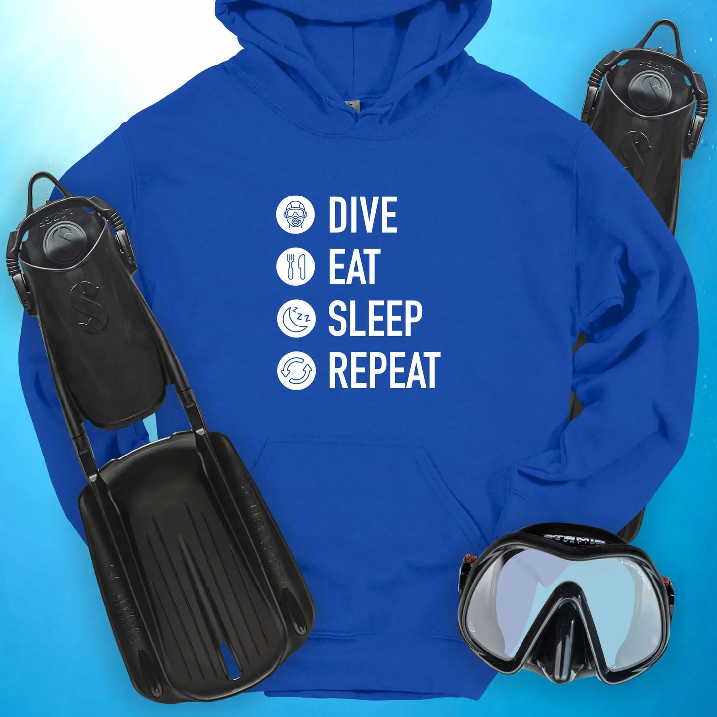 Dive. Eat. Sleep. Repeat Hoodie