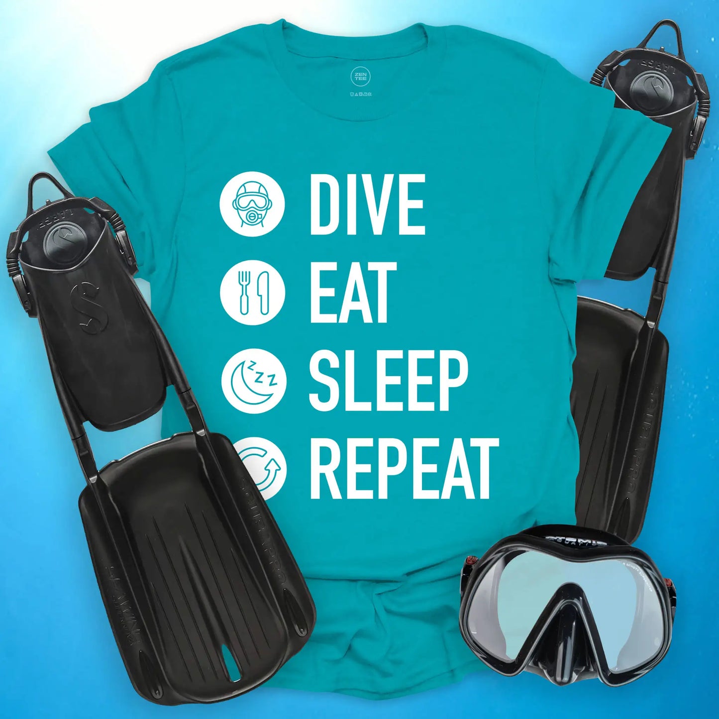 Dive. Eat. Sleep. Repeat T-Shirt