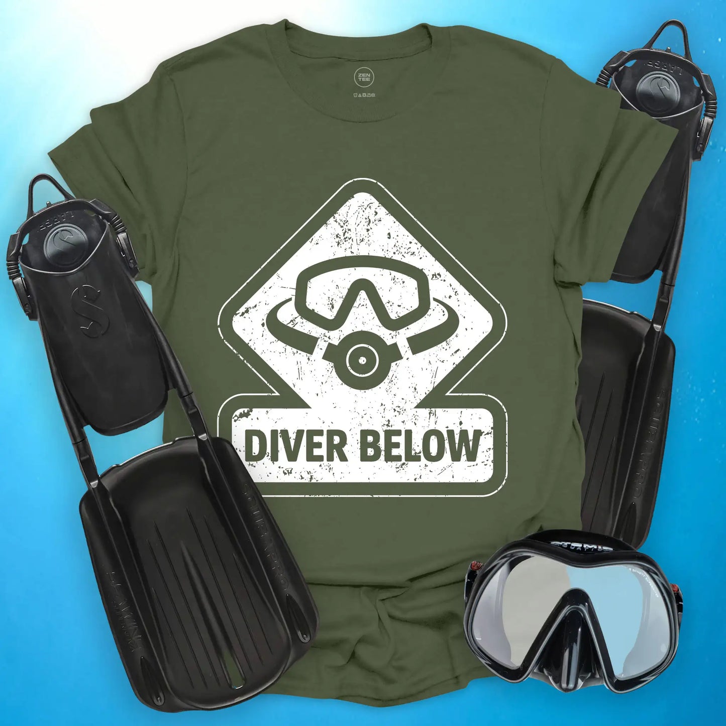 Diver Below Vintage T-Shirt