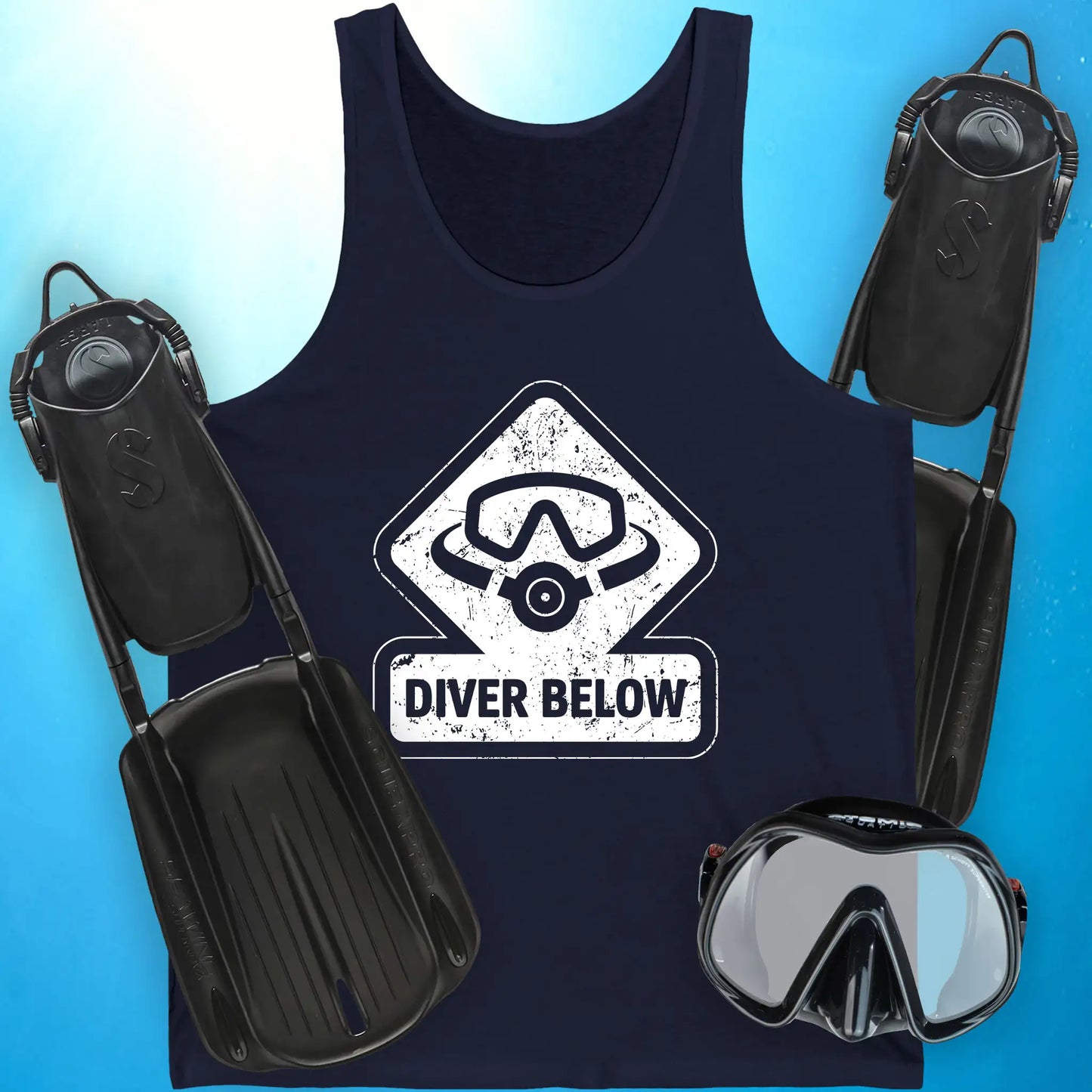 Diver Below Vintage Tank Top