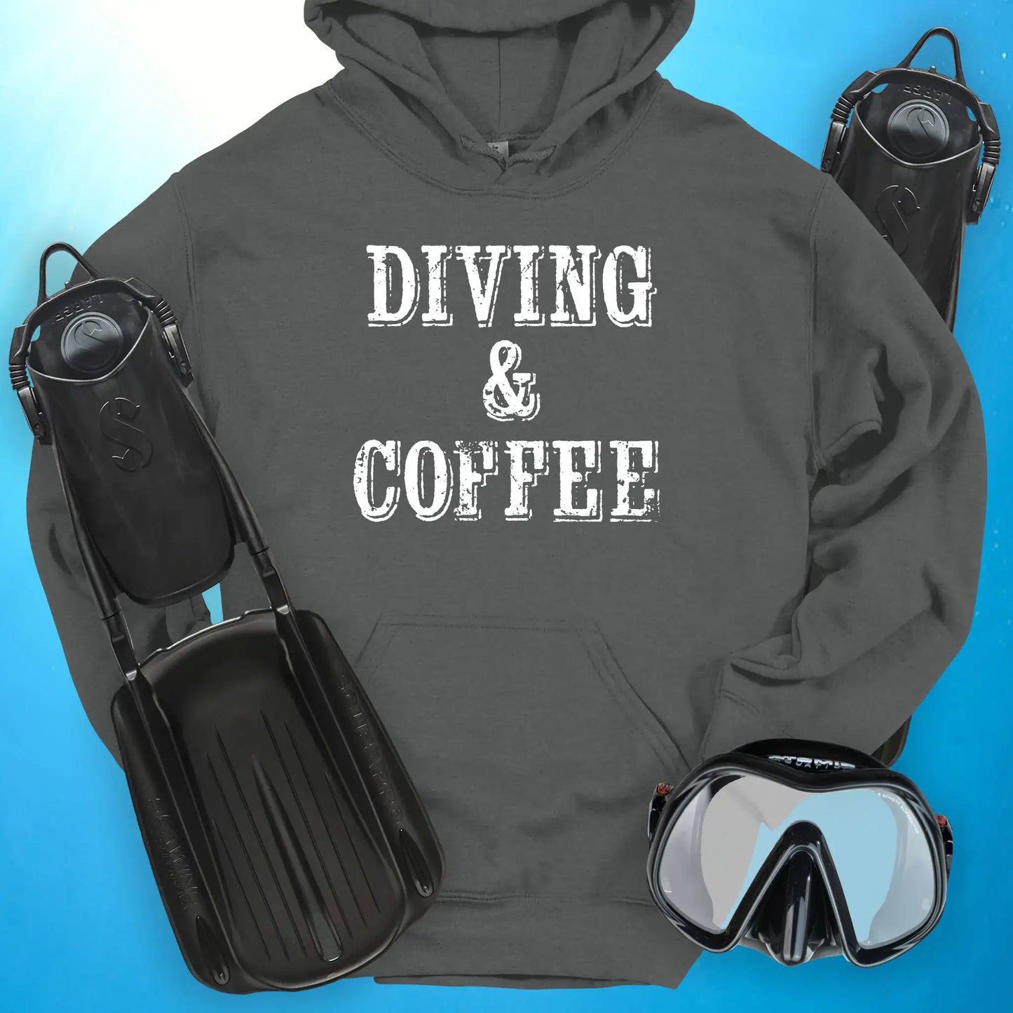 Diving and Coffee Hoodie
