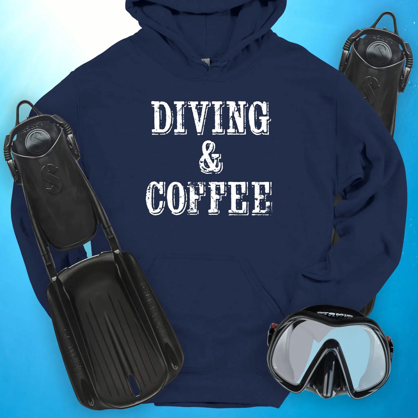 Diving and Coffee Hoodie