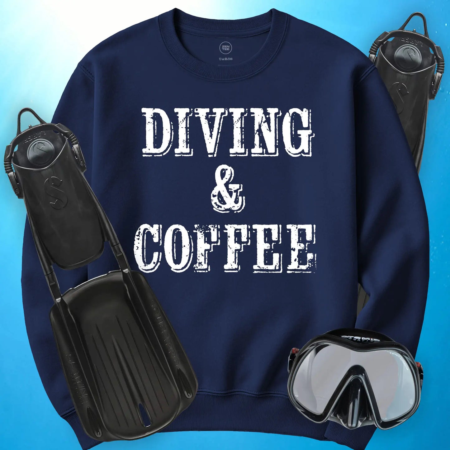 Diving and Coffee Sweatshirt