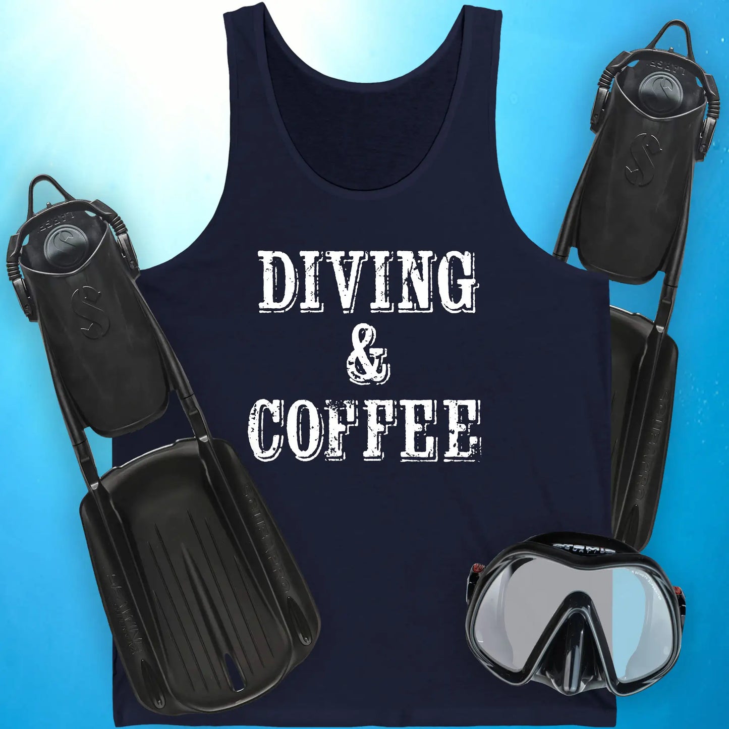 Diving and Coffee Tank Top