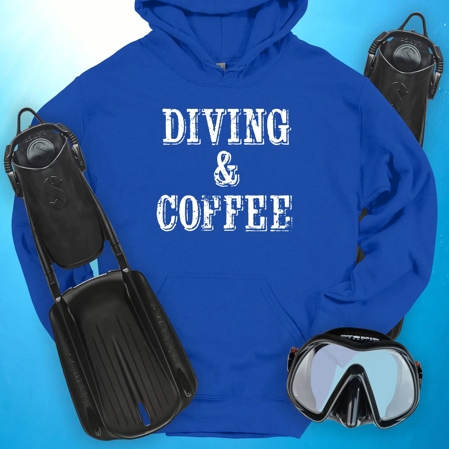 Diving and Coffee Hoodie