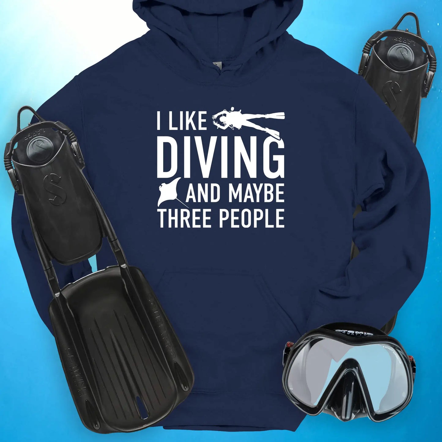 I Like Diving Hoodie