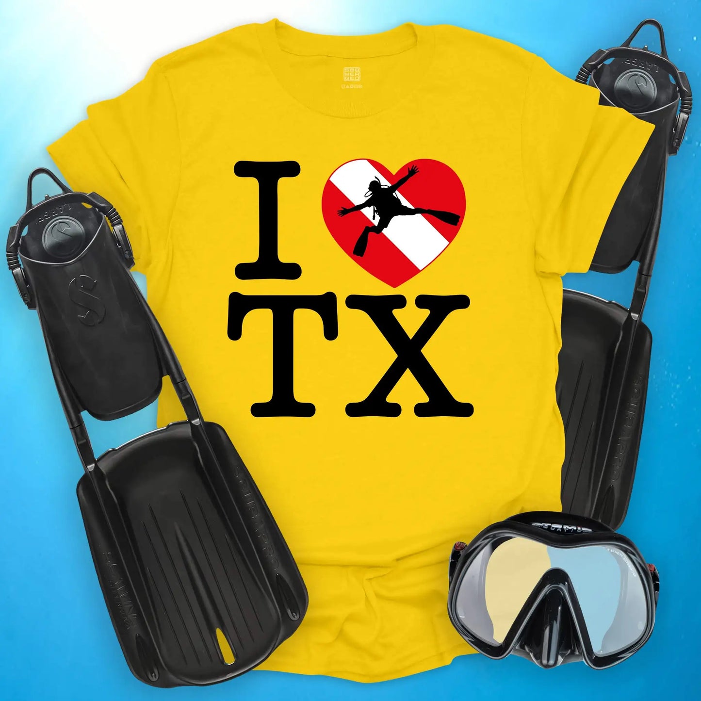 I Love Texas Diving T-Shirt