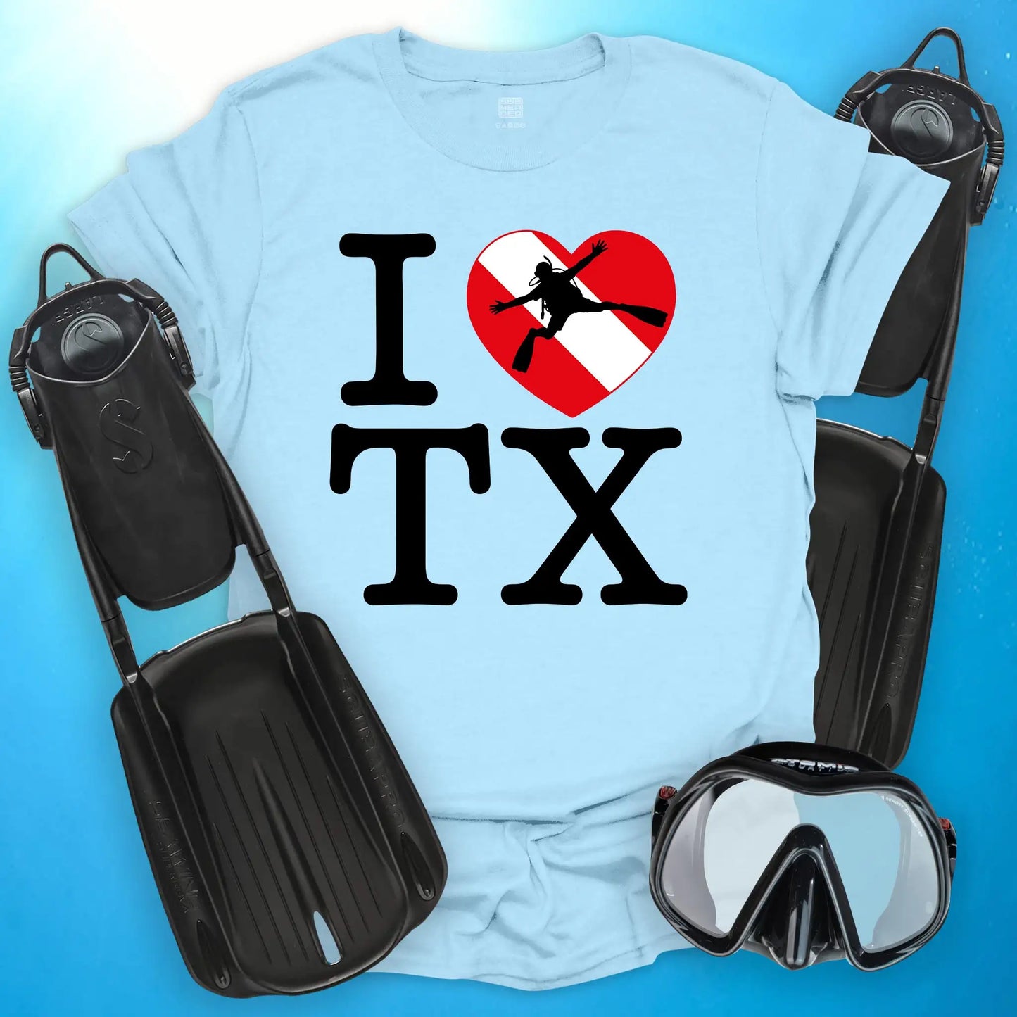 I Love Texas Diving T-Shirt