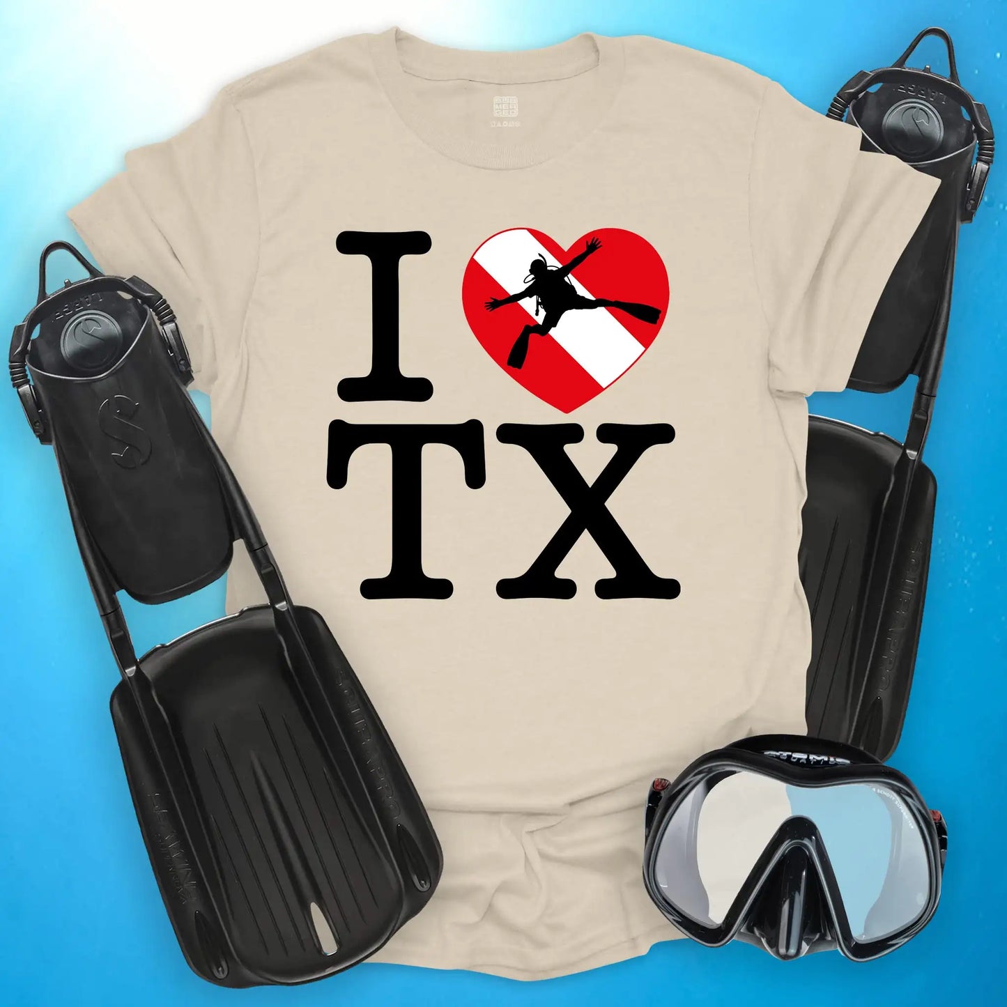 I Love Texas Diving T-Shirt