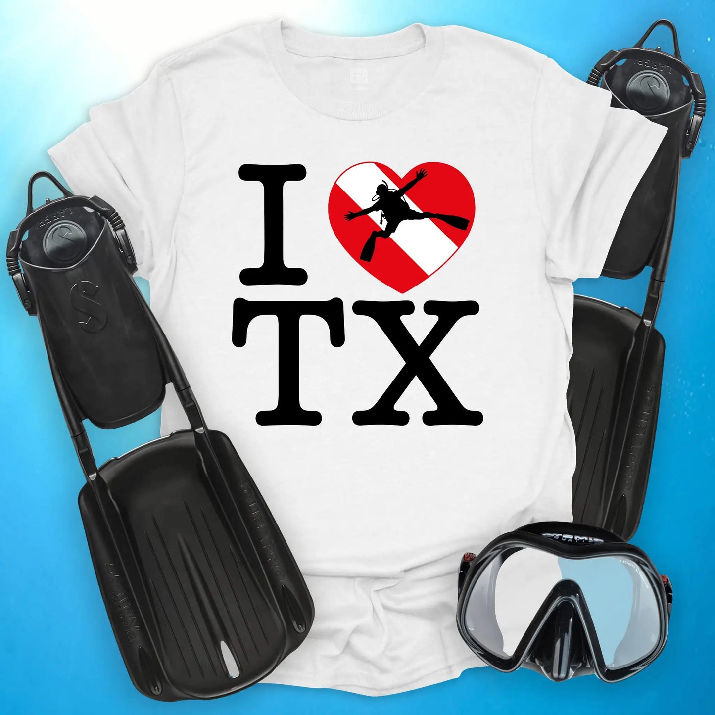 I Love Texas Diving T-Shirt
