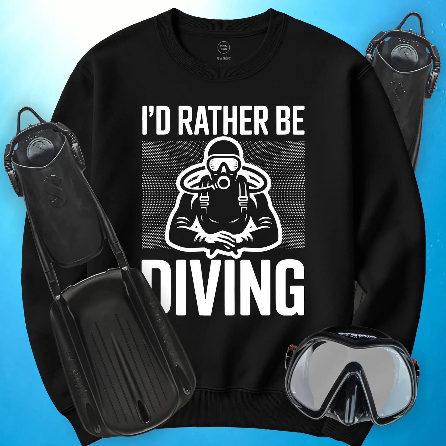 I'd Rather Be Diving Sweatshirt