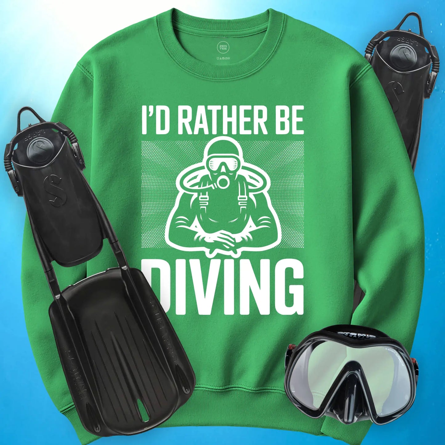 I'd Rather Be Diving Sweatshirt