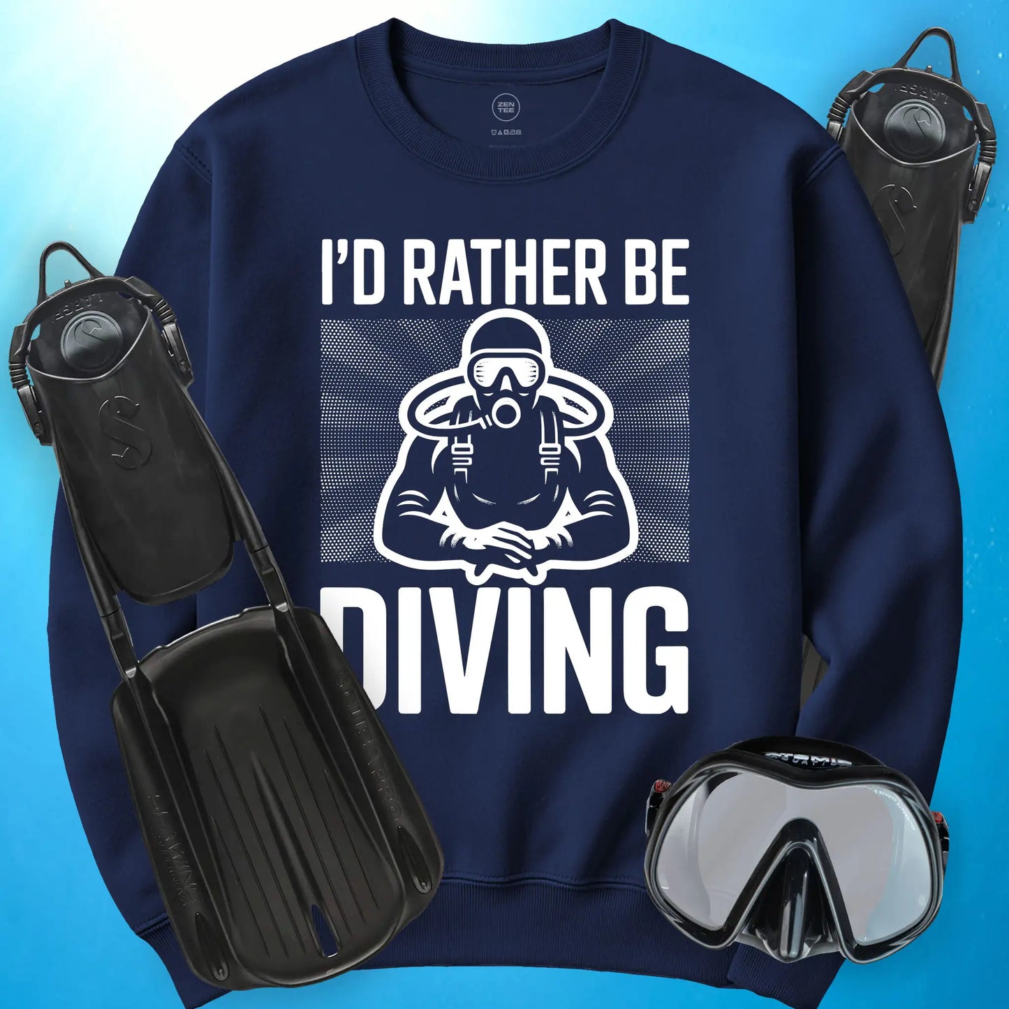 I'd Rather Be Diving Sweatshirt