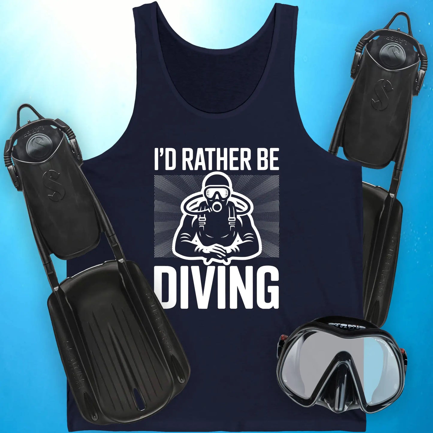 I'd Rather Be Diving Tank Top