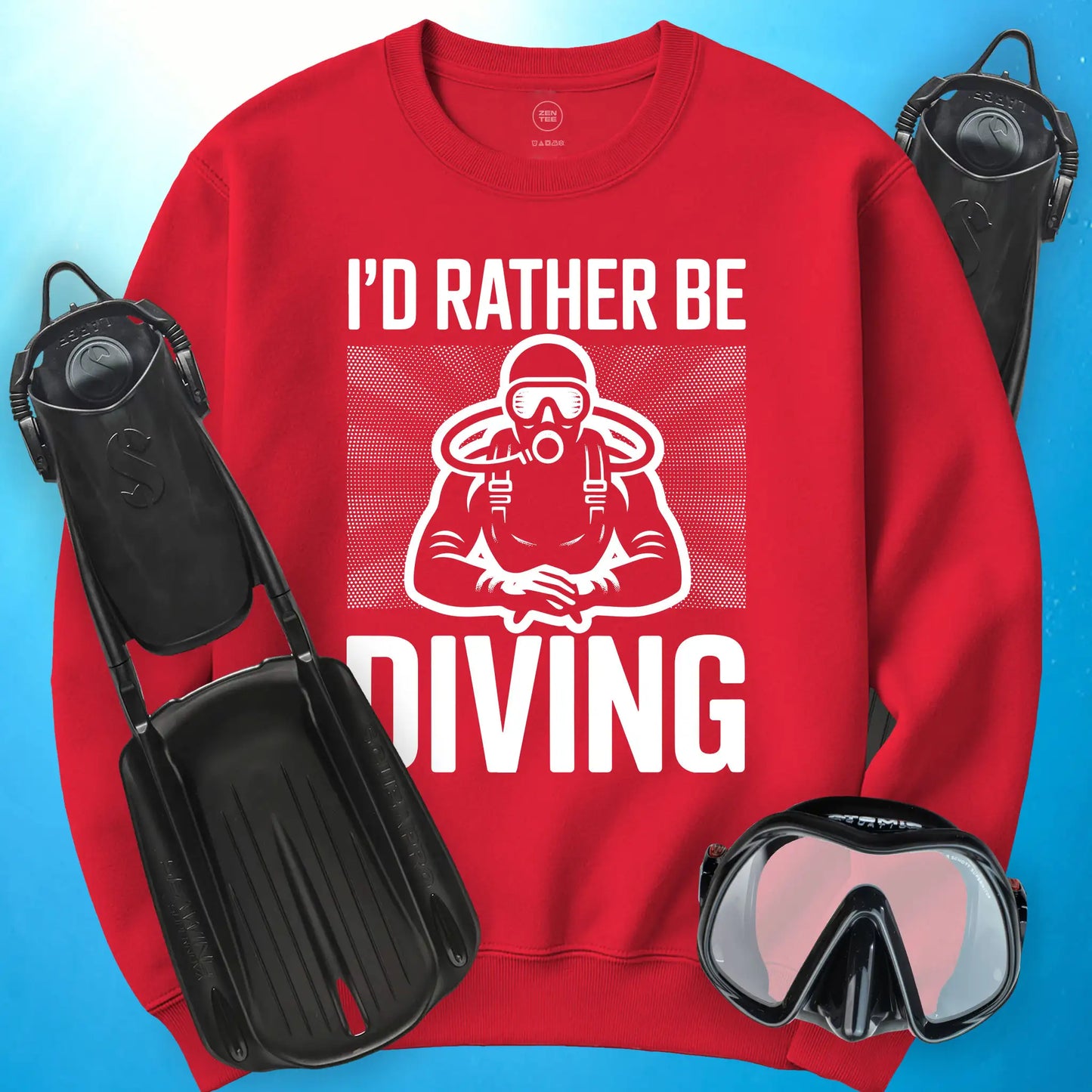I'd Rather Be Diving Sweatshirt
