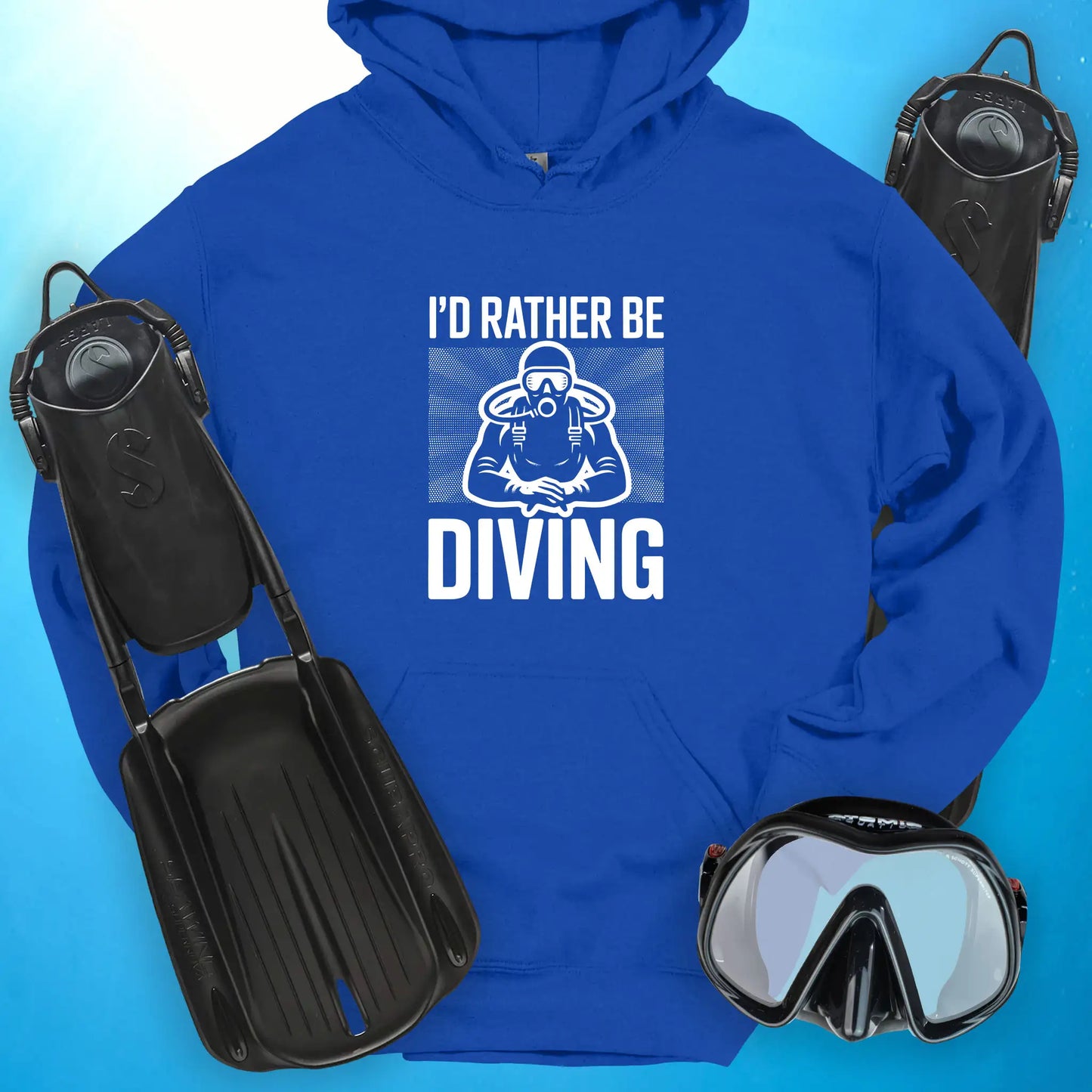 I'd Rather Be Diving Hoodie