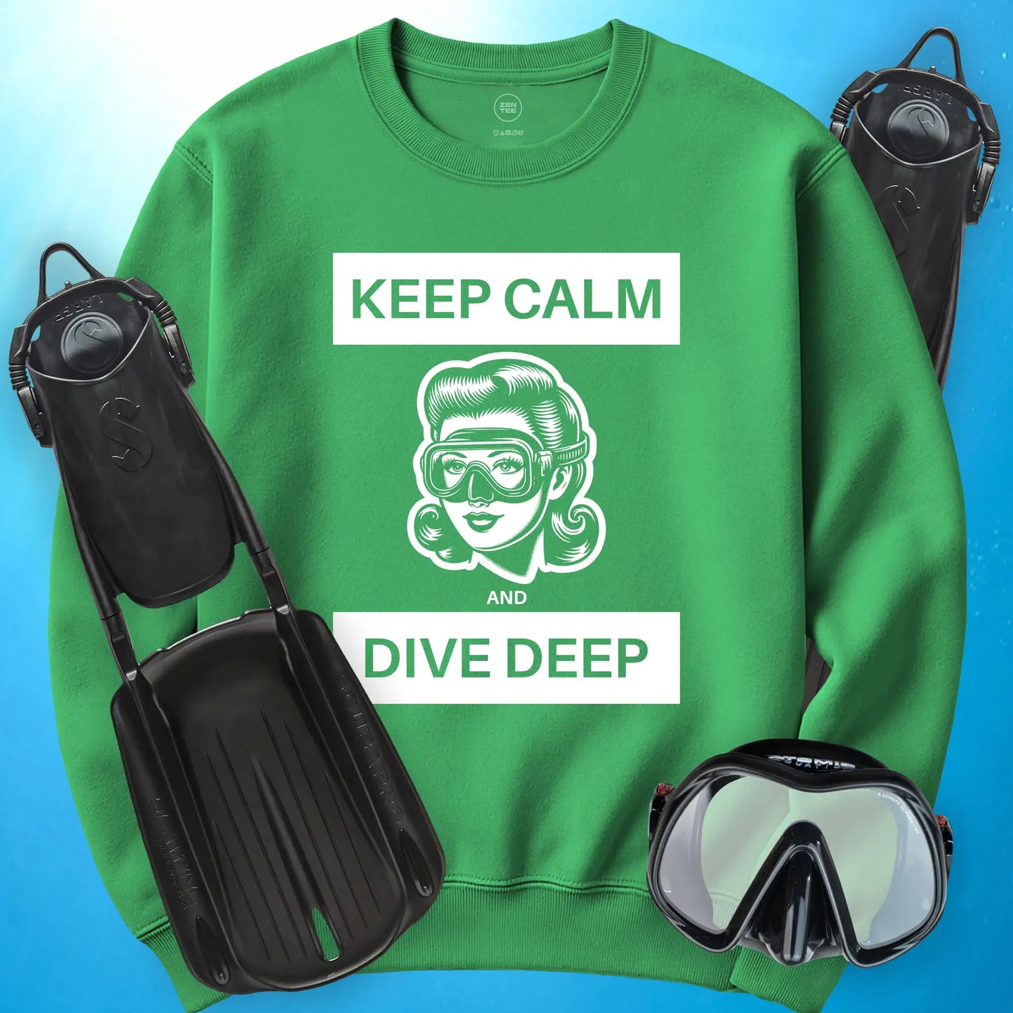 Keep Calm and Dive Deep Sweatshirt
