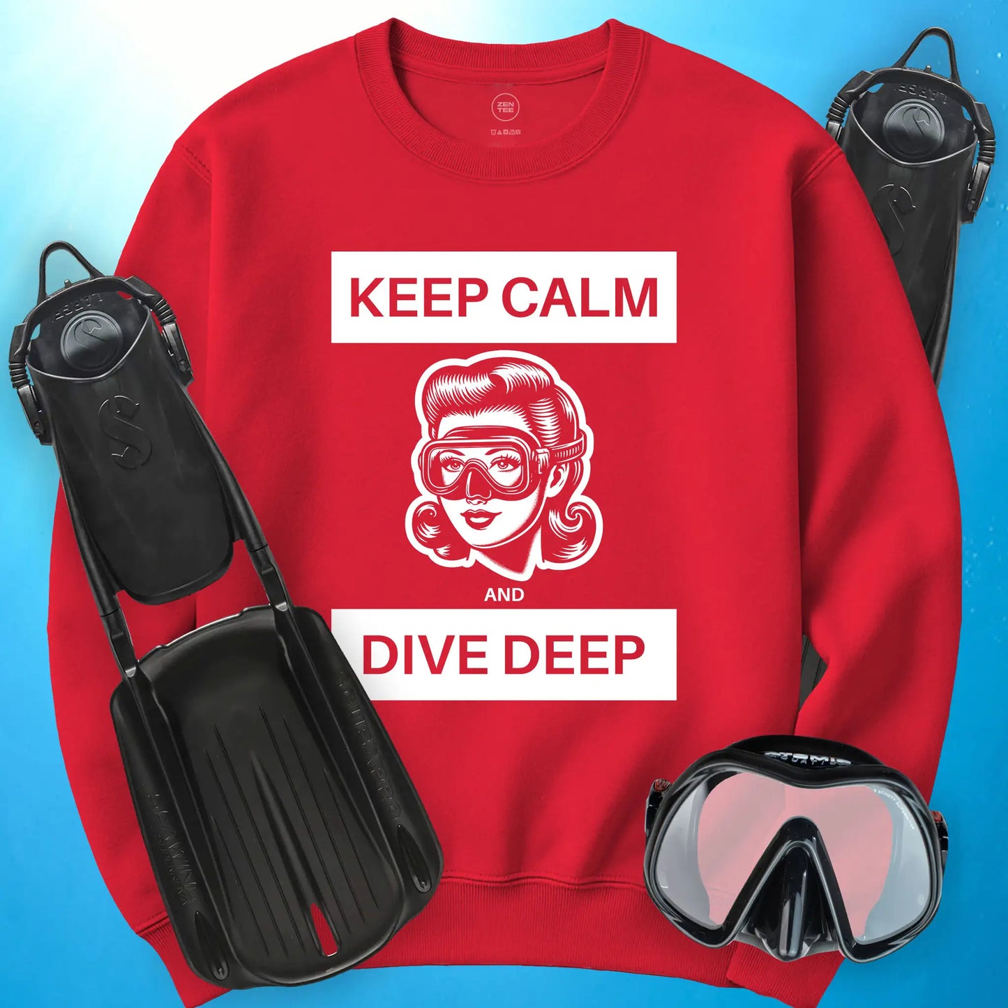 Keep Calm and Dive Deep Sweatshirt