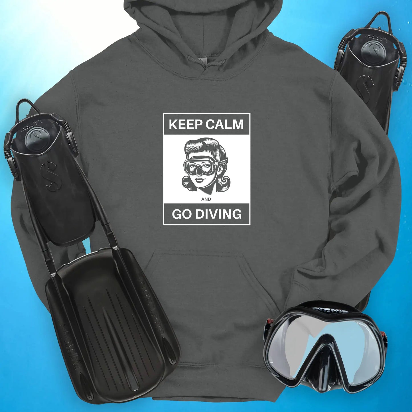 Keep Calm and Go Diving Hoodie