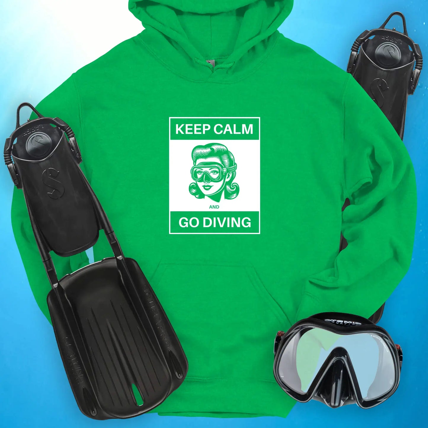 Keep Calm and Go Diving Hoodie