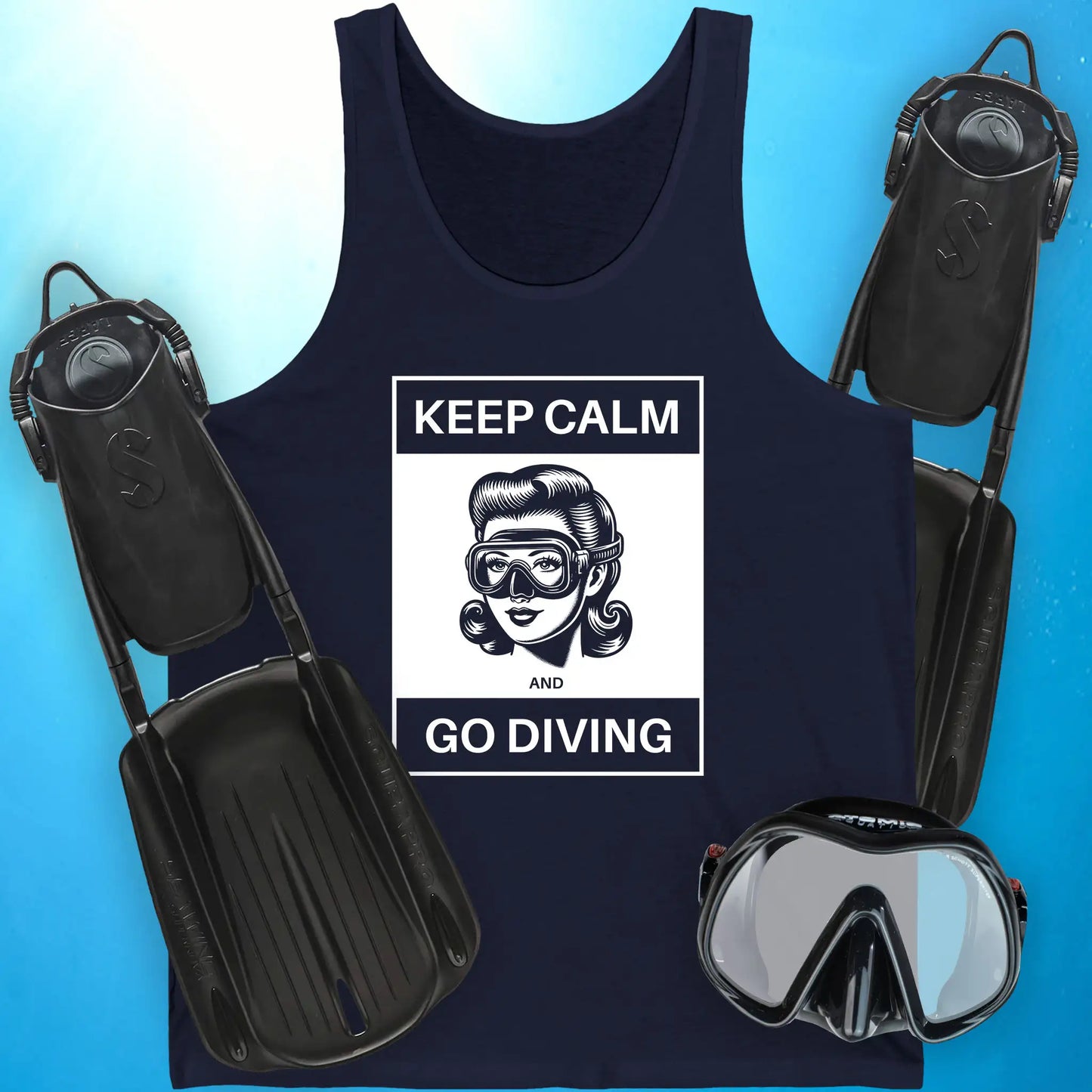 Keep Calm and Go Diving Tank Top