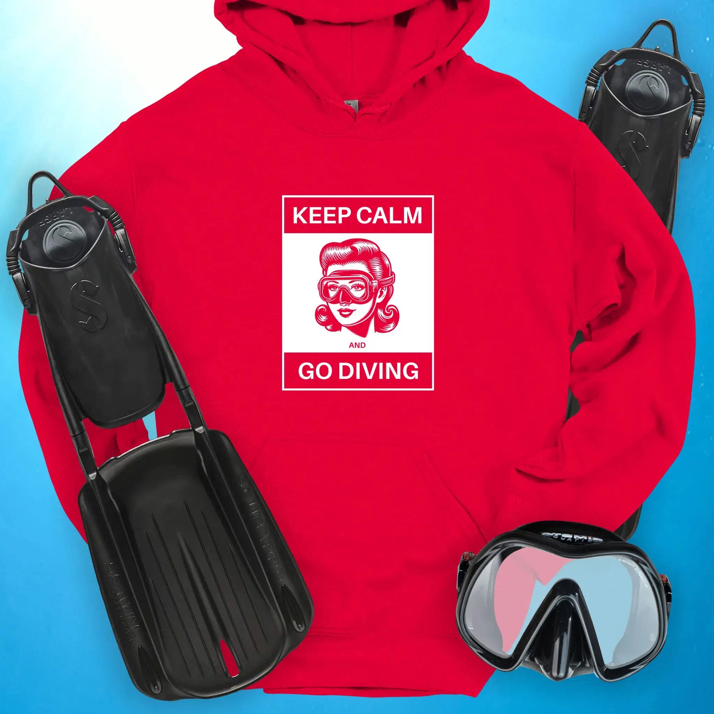 Keep Calm and Go Diving Hoodie