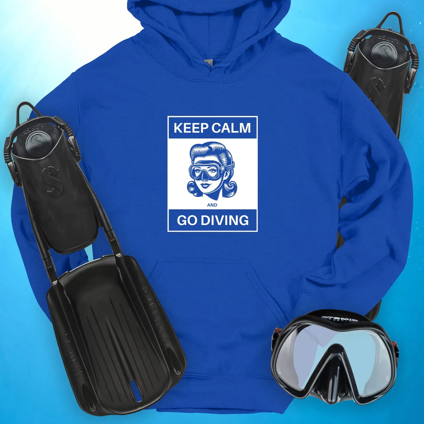 Keep Calm and Go Diving Hoodie
