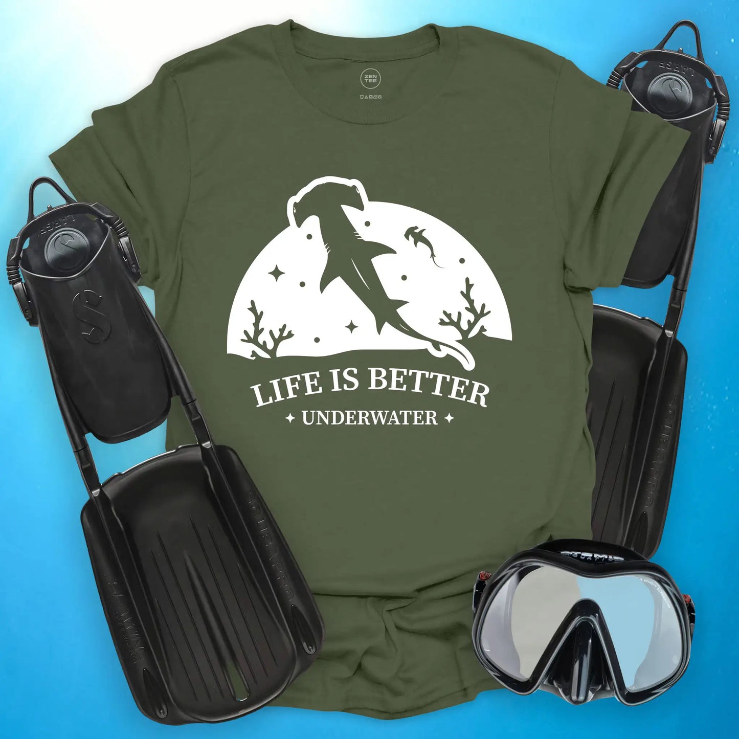 Life Is Better – Hammerhead T-Shirt