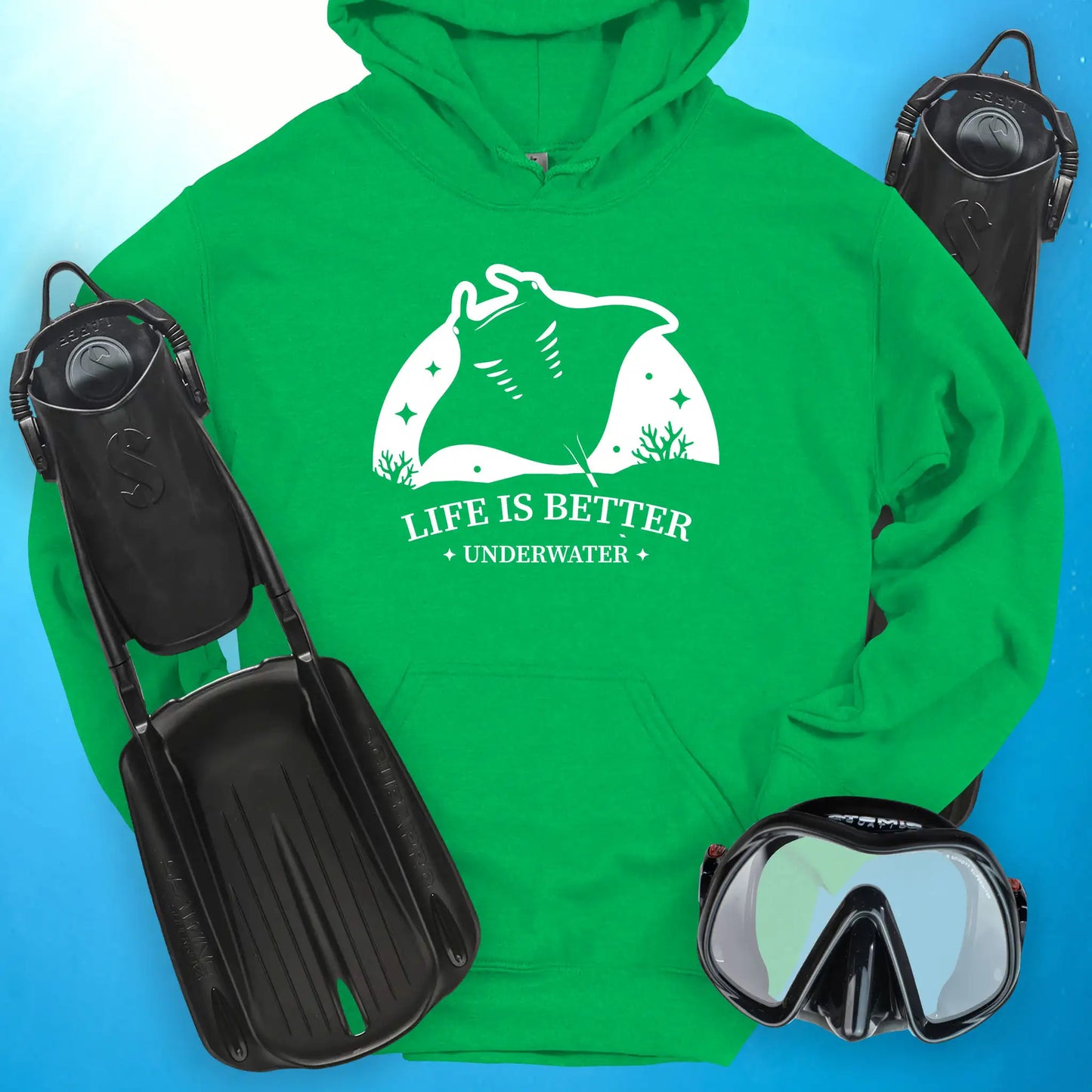 Life is Better - Manta Ray Hoodie