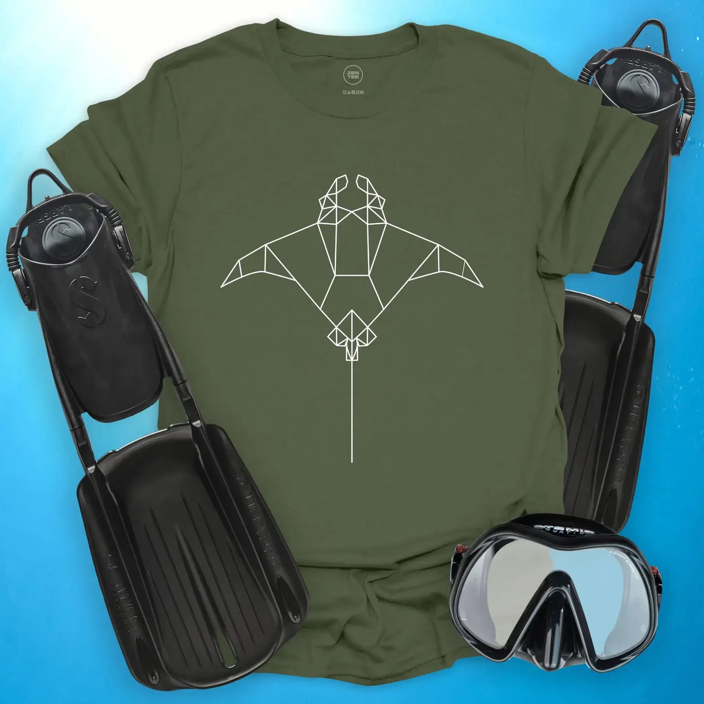 Manta Geometric Outline T-Shirt