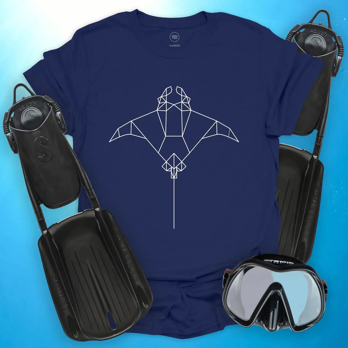 Manta Geometric Outline T-Shirt