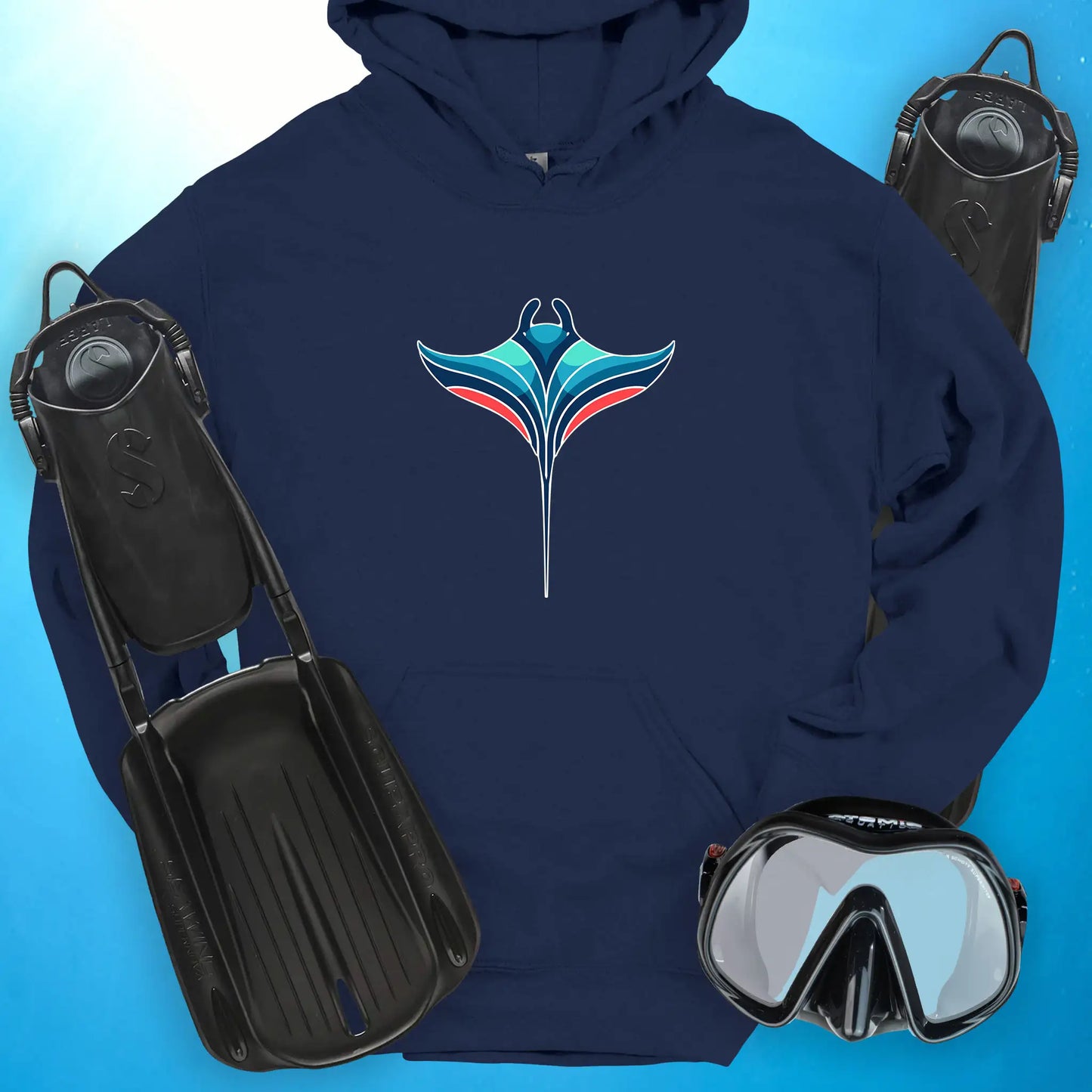 Manta Ray Ocean Spirit Hoodie