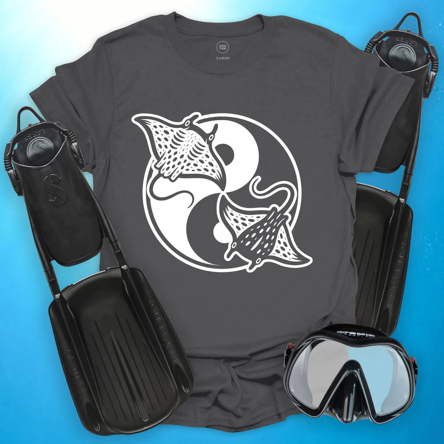 Manta Ray Yin Yang T-Shirt