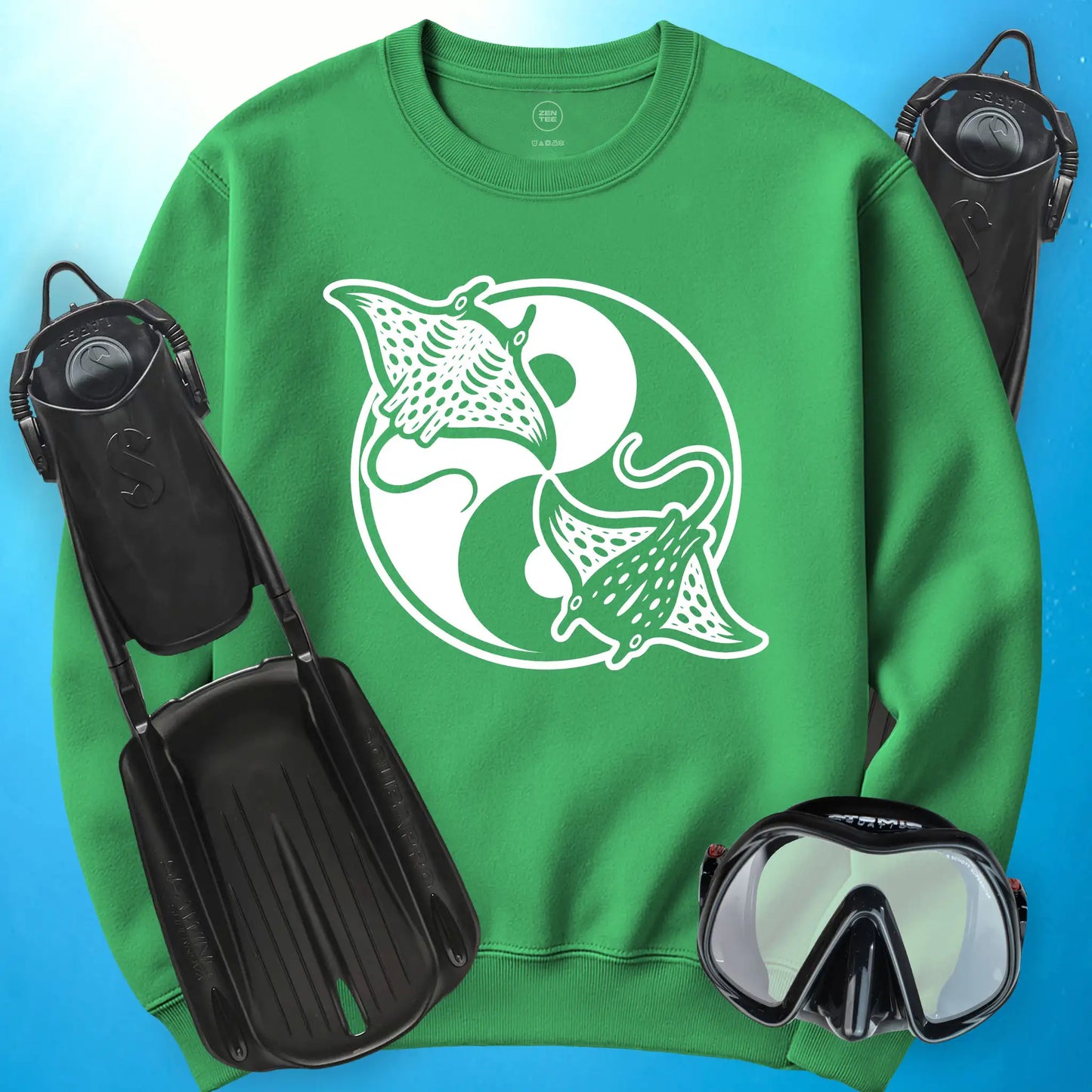 Manta Ray Yin Yang Sweatshirt