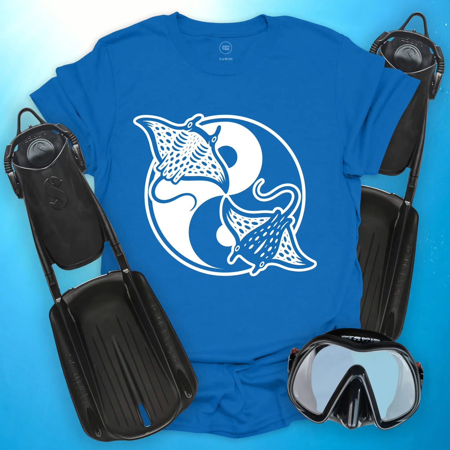 Manta Ray Yin Yang T-Shirt