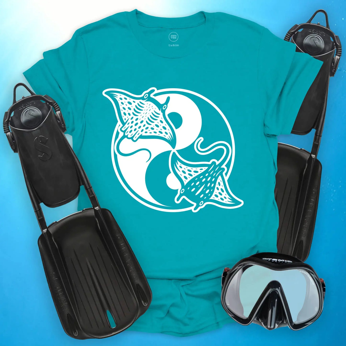 Manta Ray Yin Yang T-Shirt