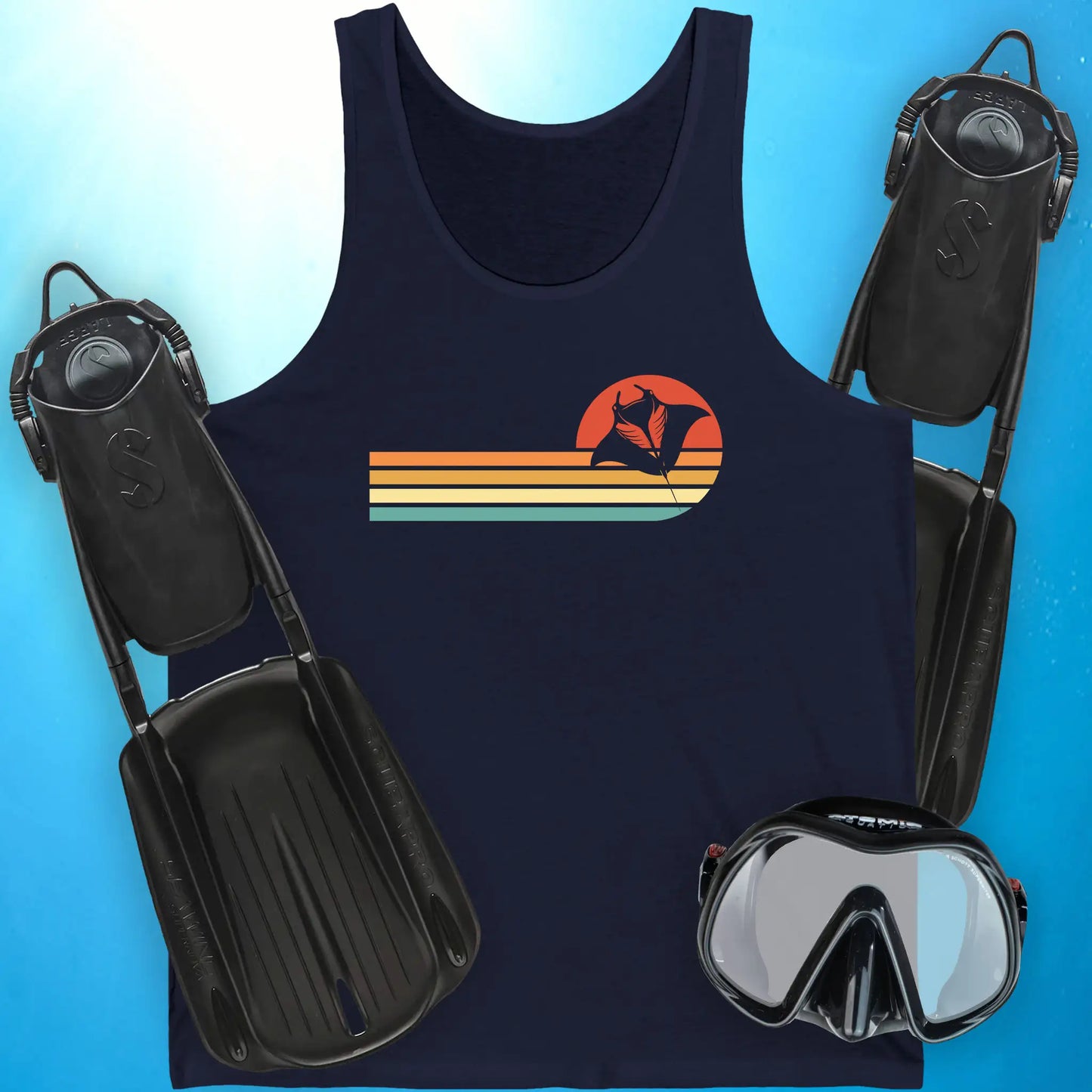 Manta Retro Sunset Tank Top