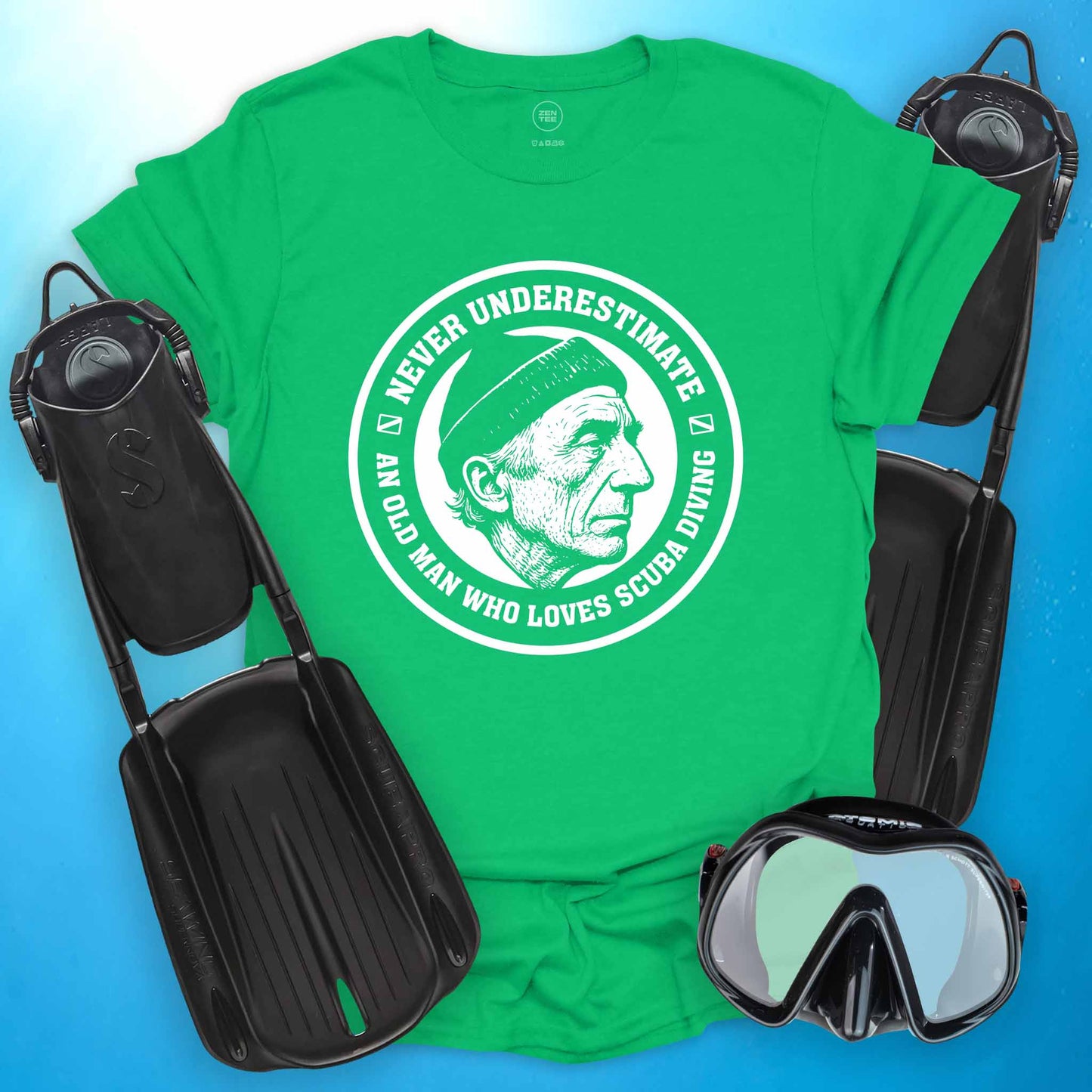 Never Underestimate and Old Man T-shirt