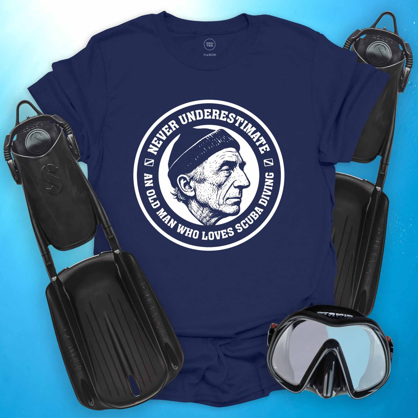 Never Underestimate and Old Man T-shirt