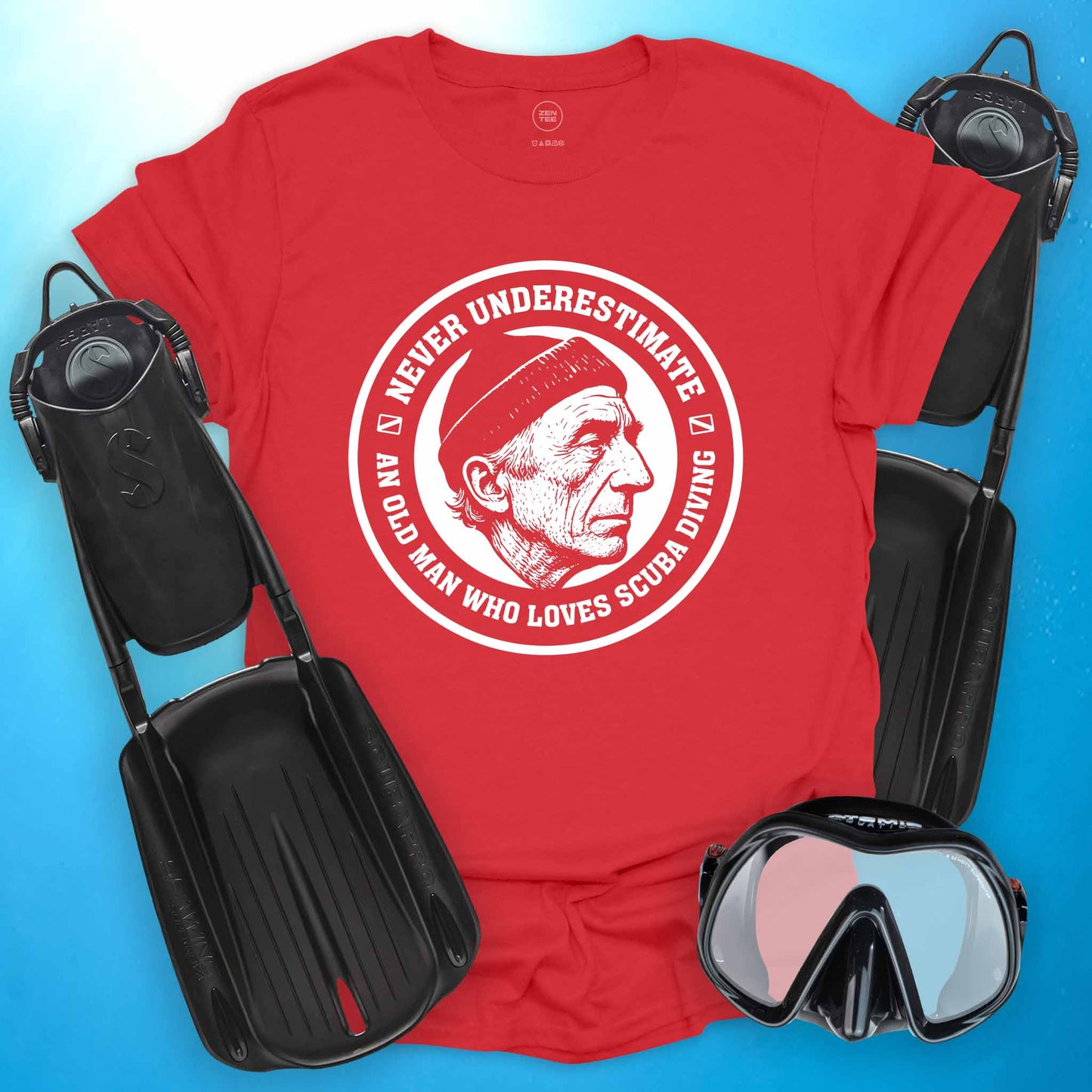 Never Underestimate and Old Man T-shirt