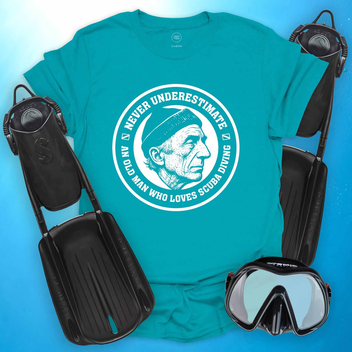 Never Underestimate and Old Man T-shirt