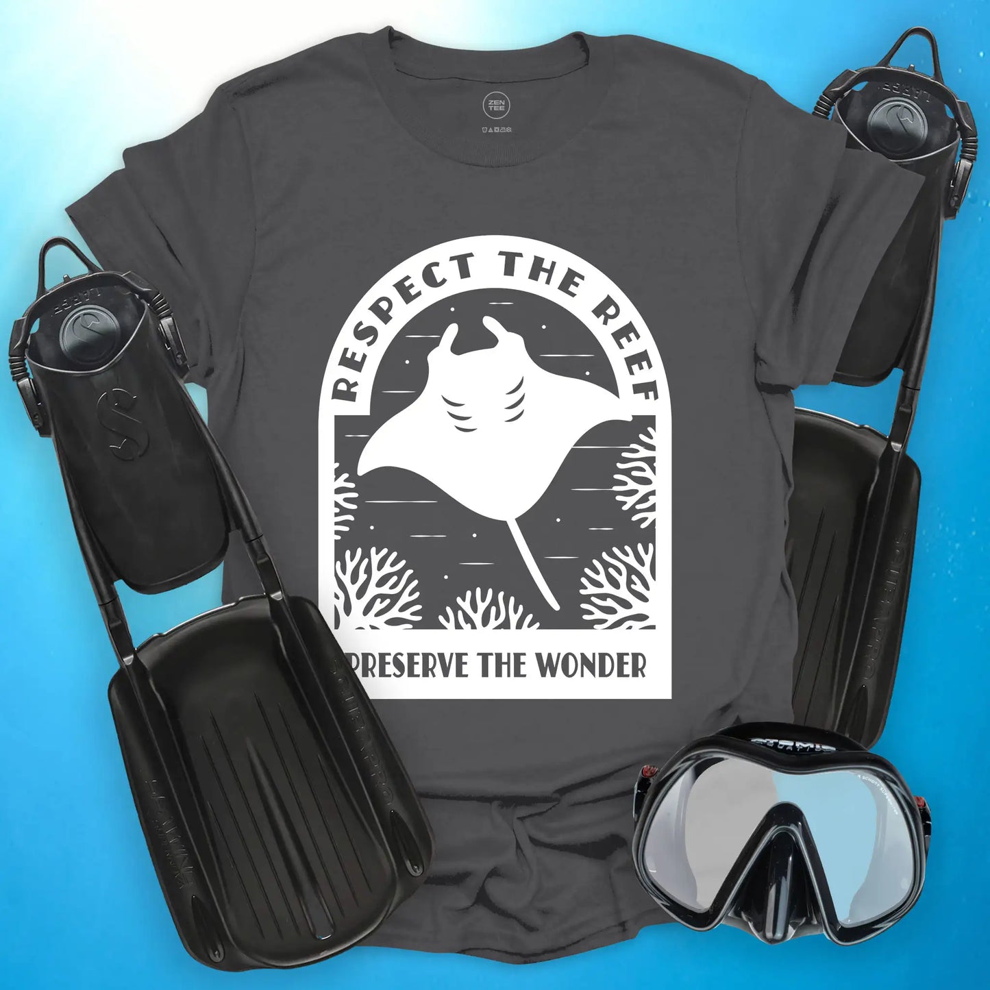 Respect The Reef - Manta Ray T-Shirt