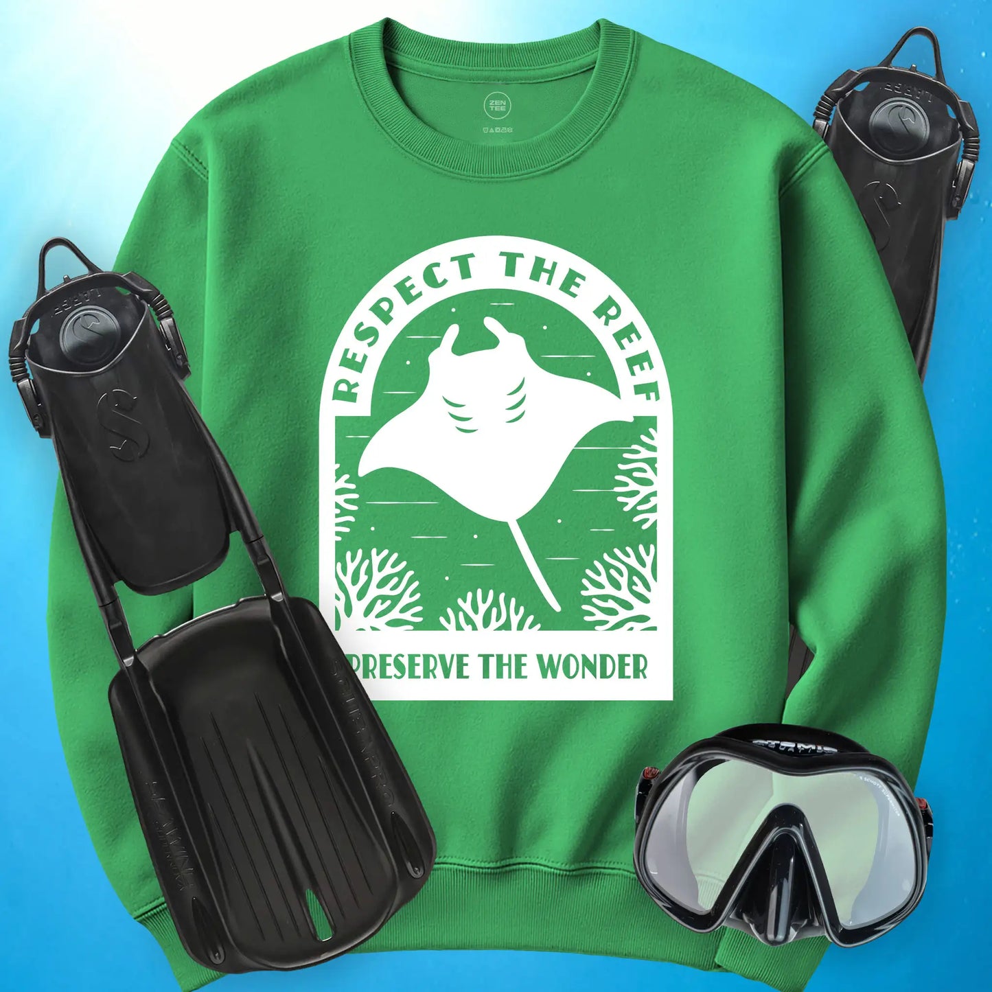 Respect The Reef - Manta Ray Sweatshirt