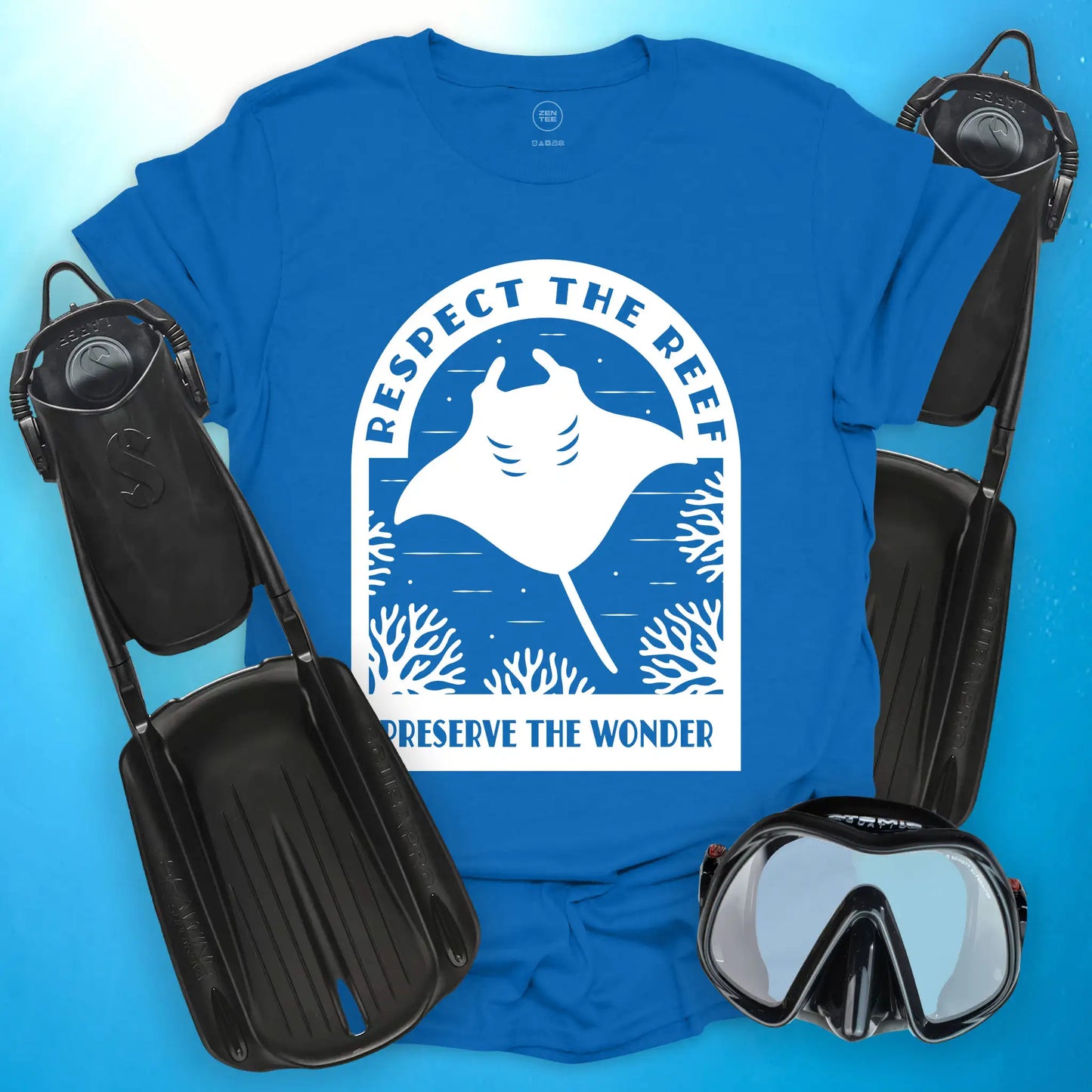 Respect The Reef - Manta Ray T-Shirt